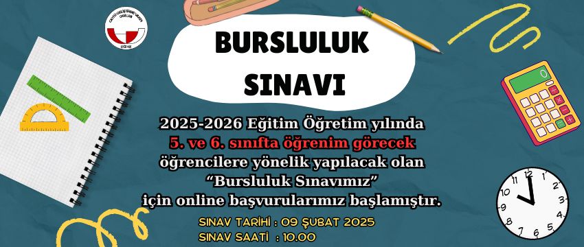 , 2025-2026 Eğitim Yılı “5.Sınıf ve 6.Sınıf Bursluluk Sınavı”…